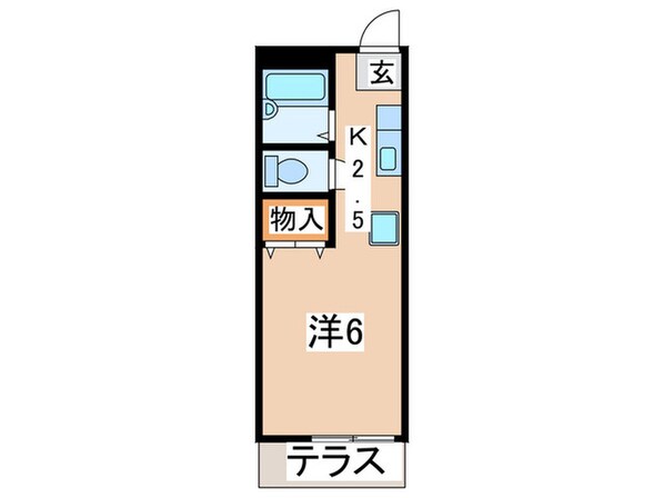 ＫＡＷＡＳＨＩＭＡハイツの物件間取画像